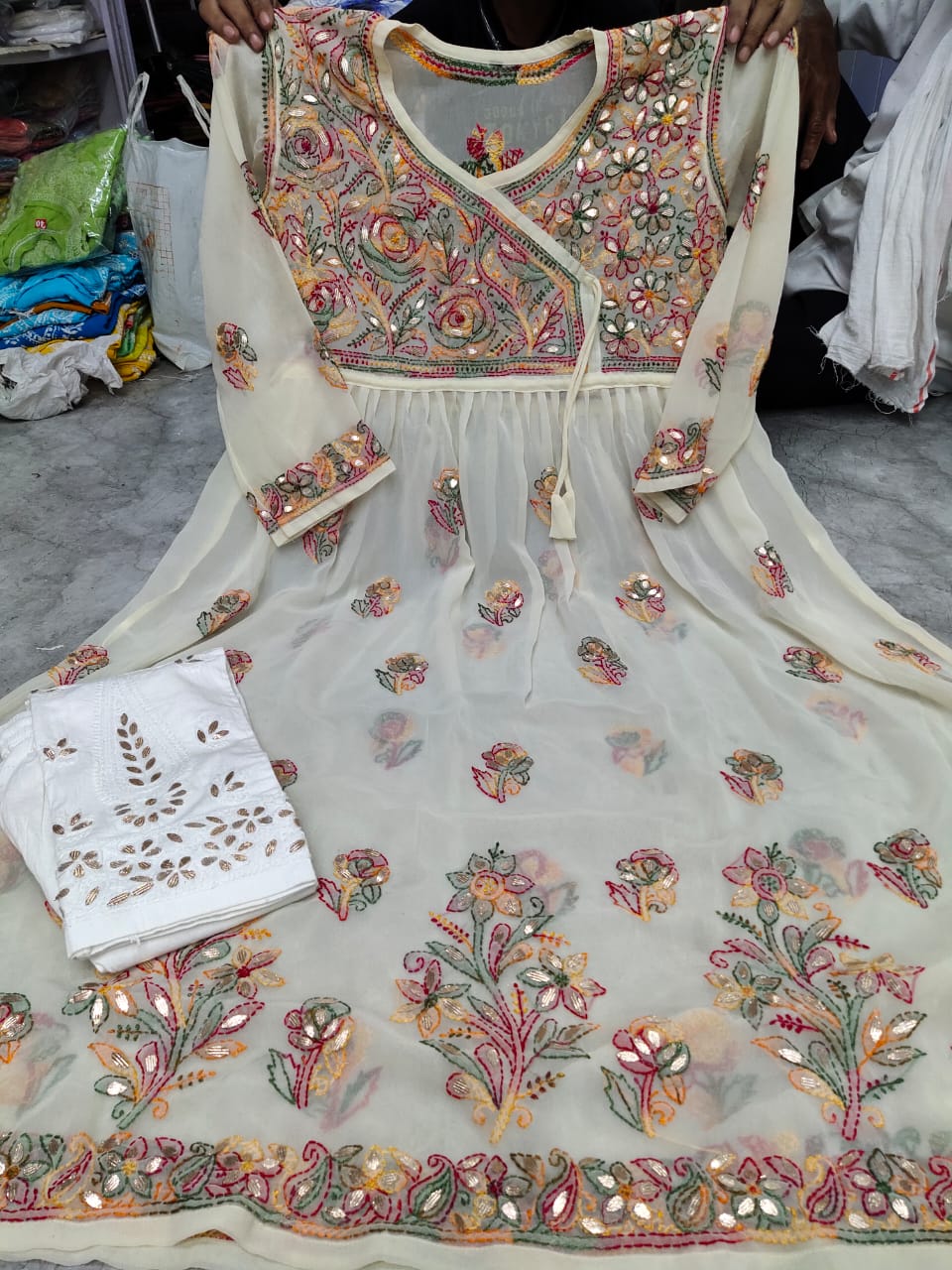 Georgette Gown With Pant