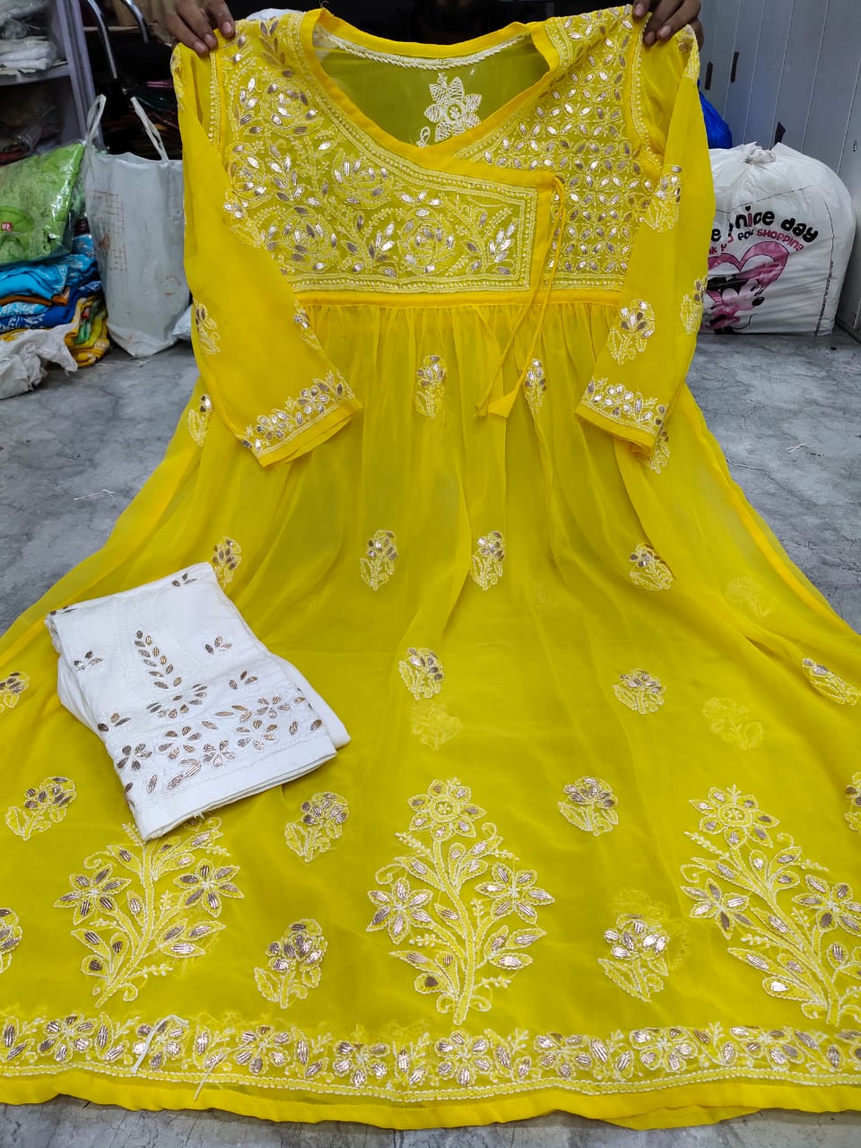 Georgette Gown With Pant