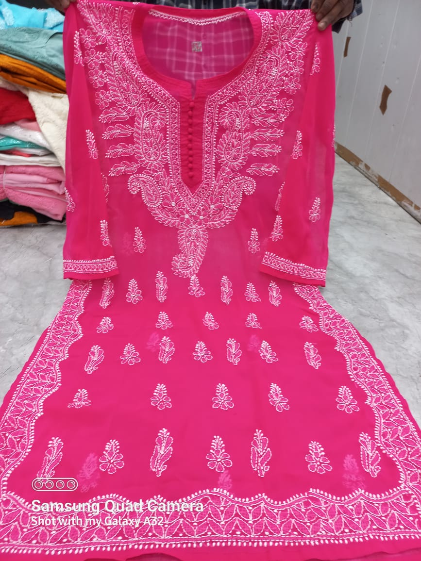 Georgette Long Kurti