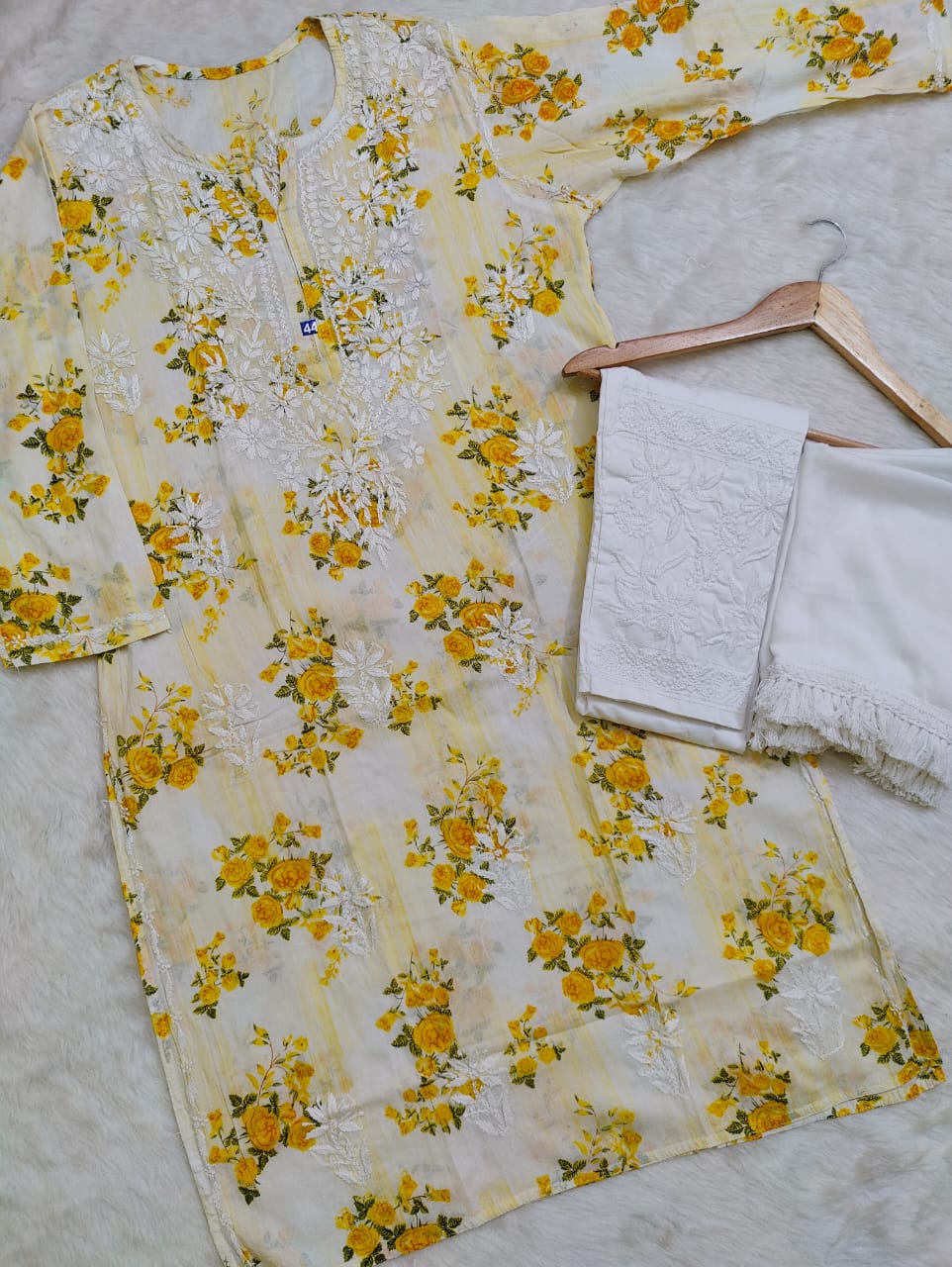 Mul Mul Kurti With Pant