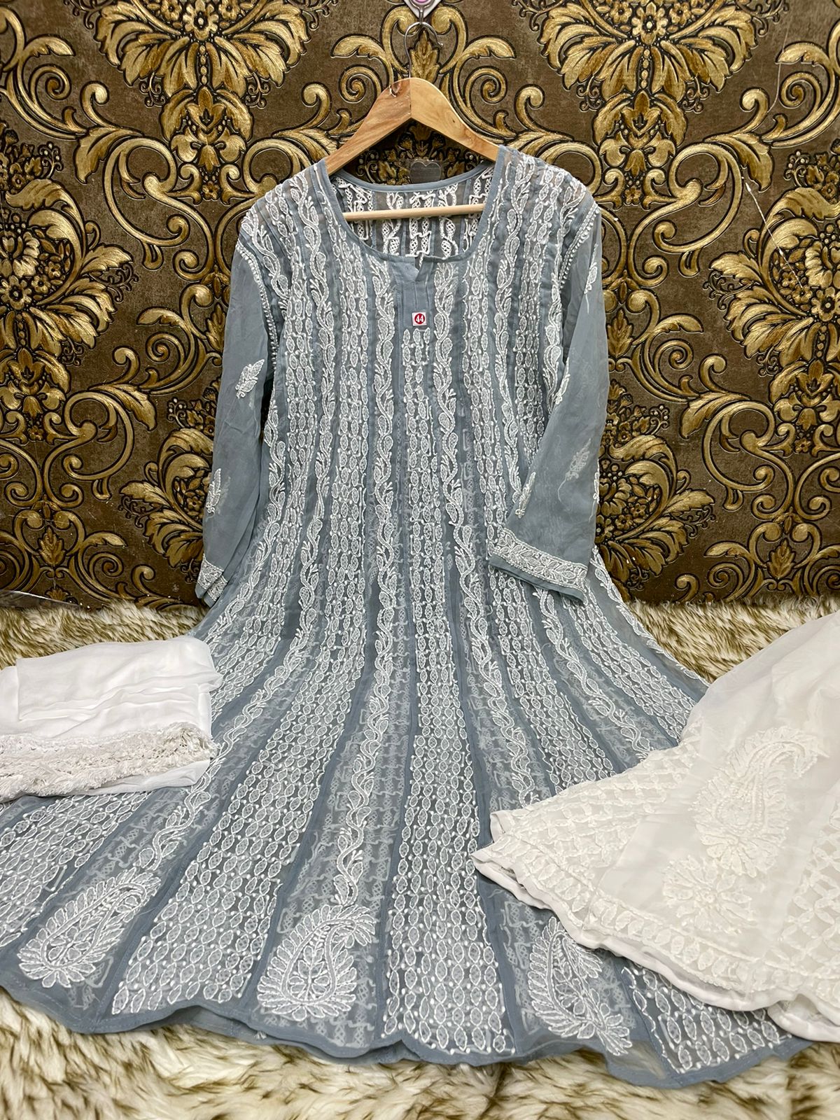 Georgette Anarkali 3pc Set