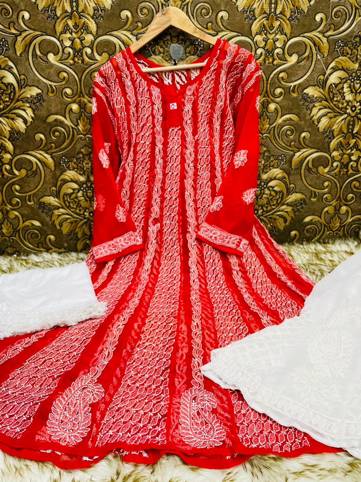 Georgette Anarkali 3pc Set