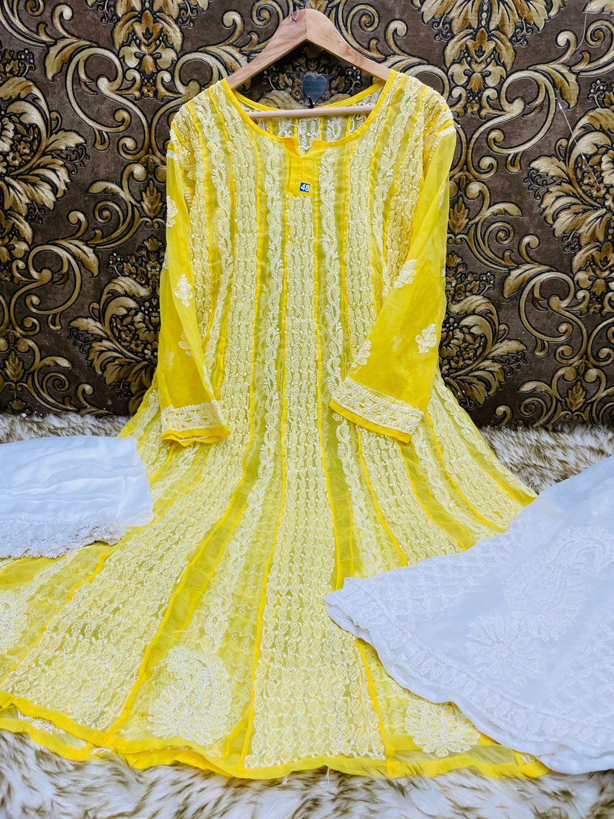Georgette Anarkali 3pc Set