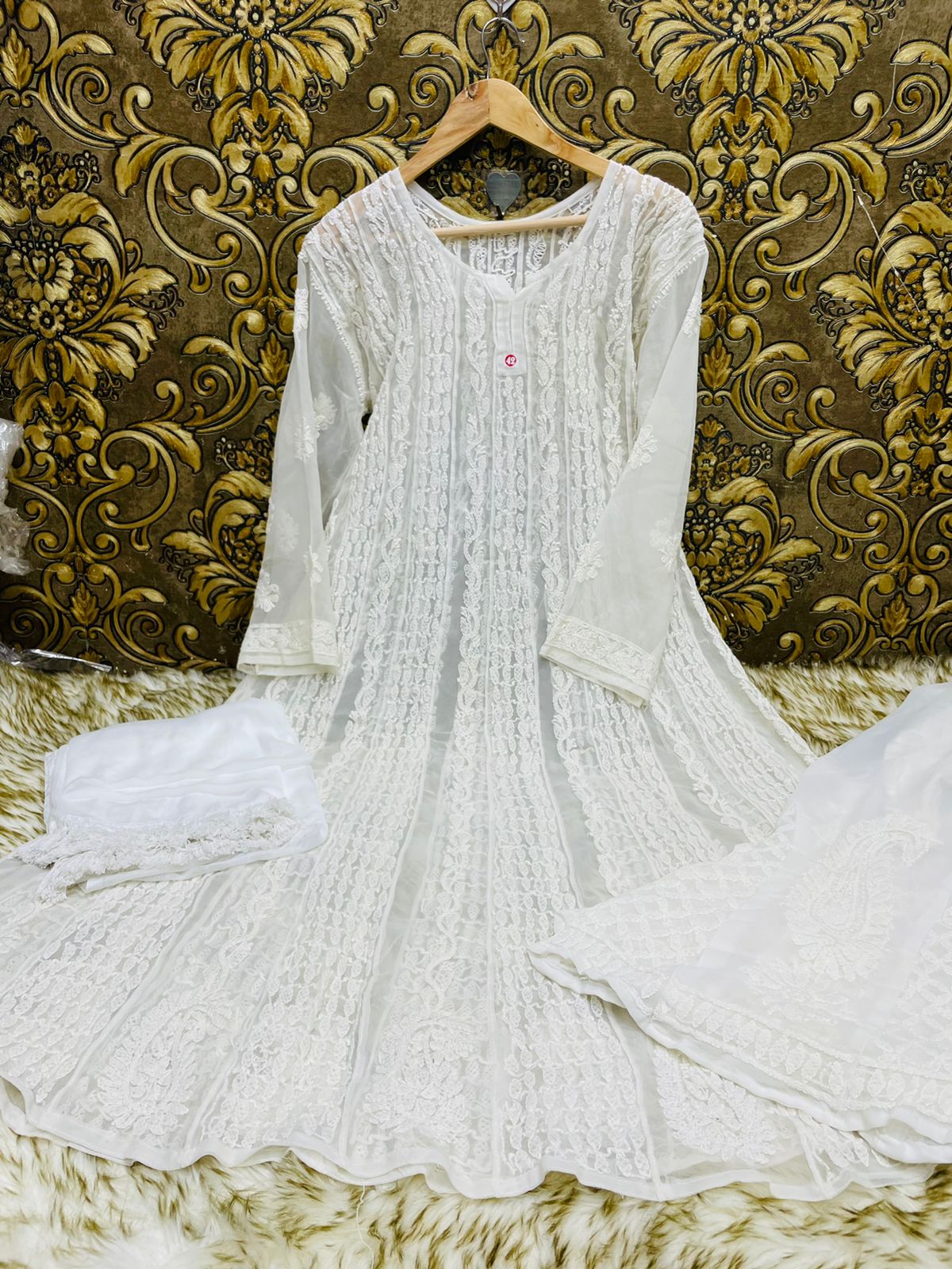Georgette Anarkali 3pc Set