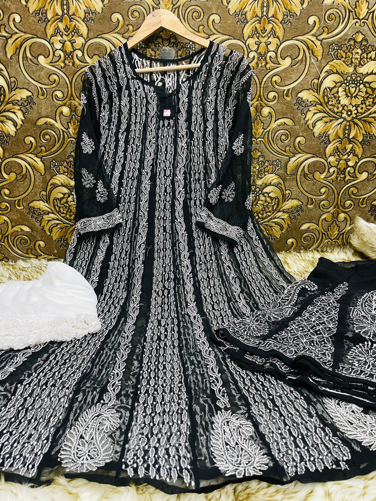 Georgette Anarkali 3pc Set