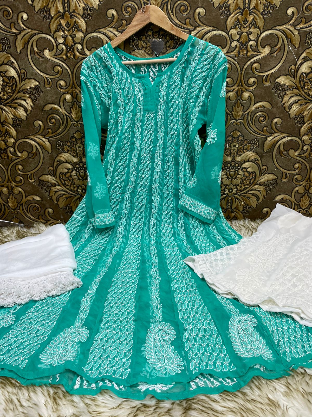 Georgette Anarkali 3pc Set