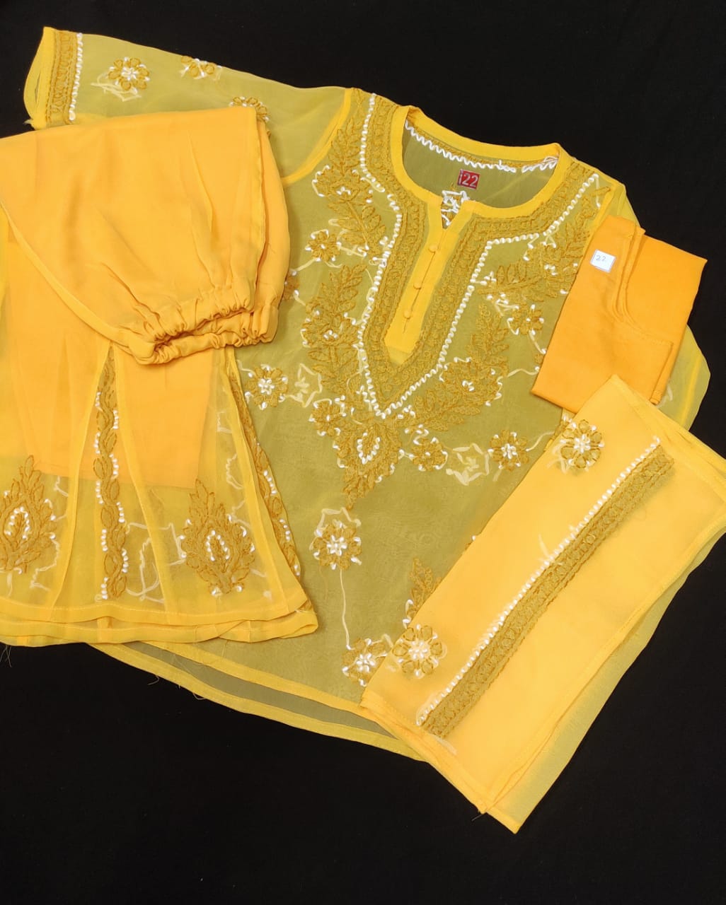 Chiffon Girls Garara Set