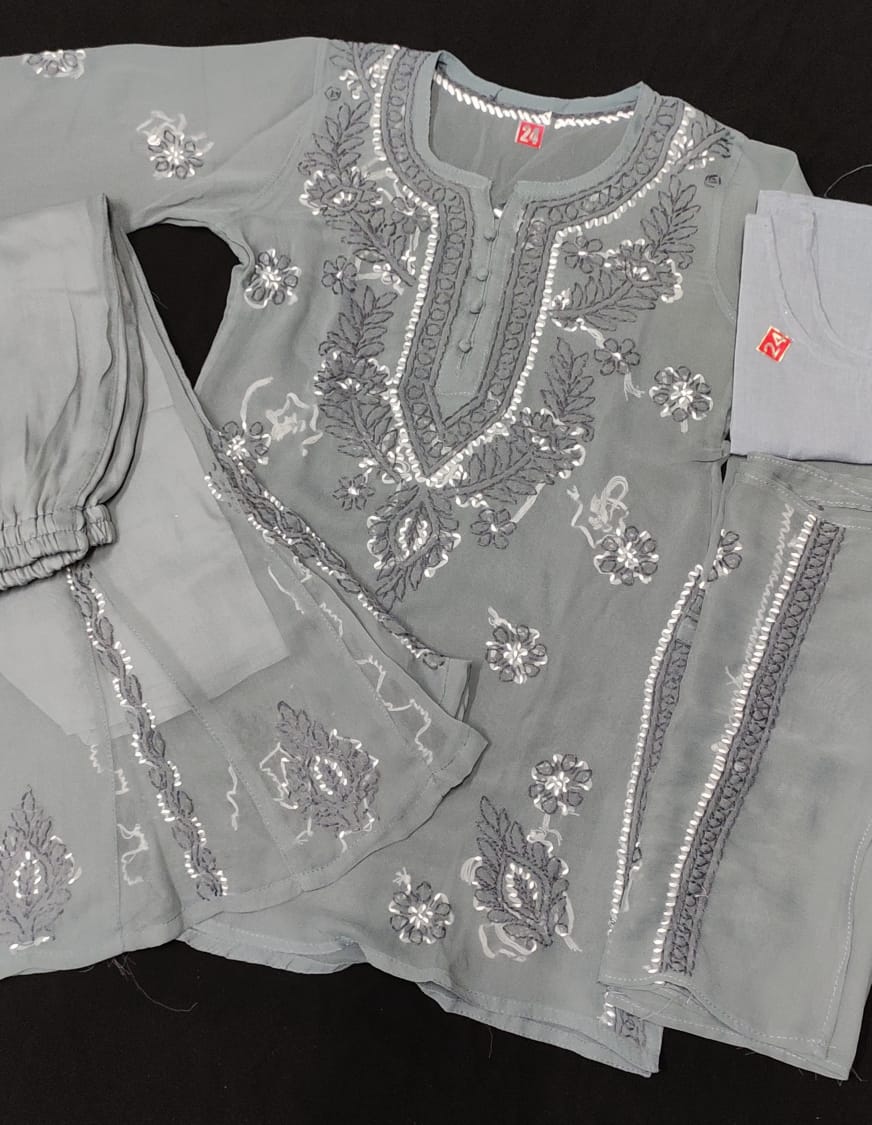 Chiffon Girls Garara Set