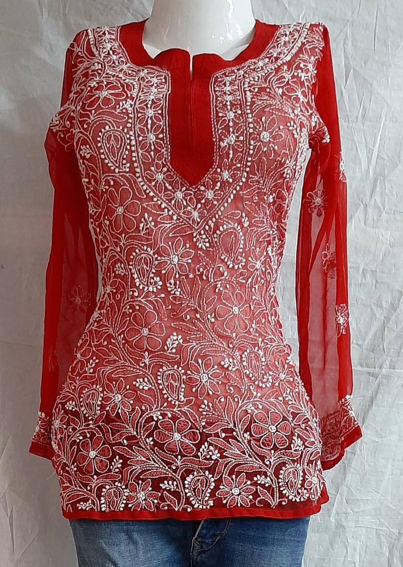 Short Georgette Kurti