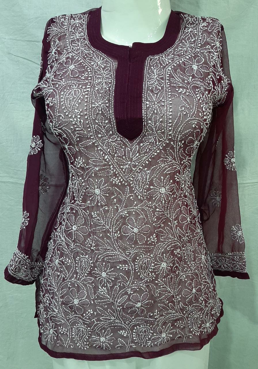 Short Georgette Kurti
