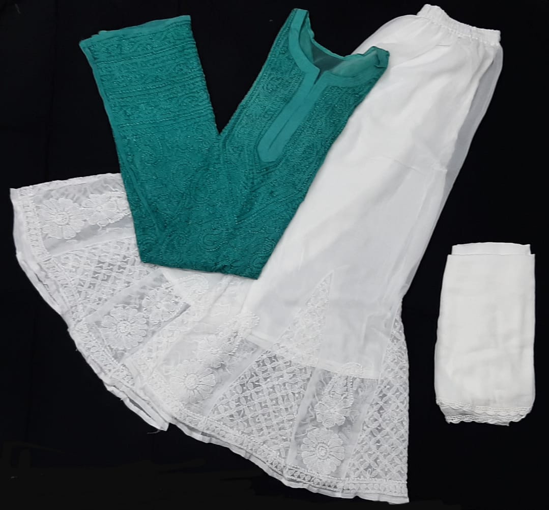 Resham Thread Georgette 3pc set