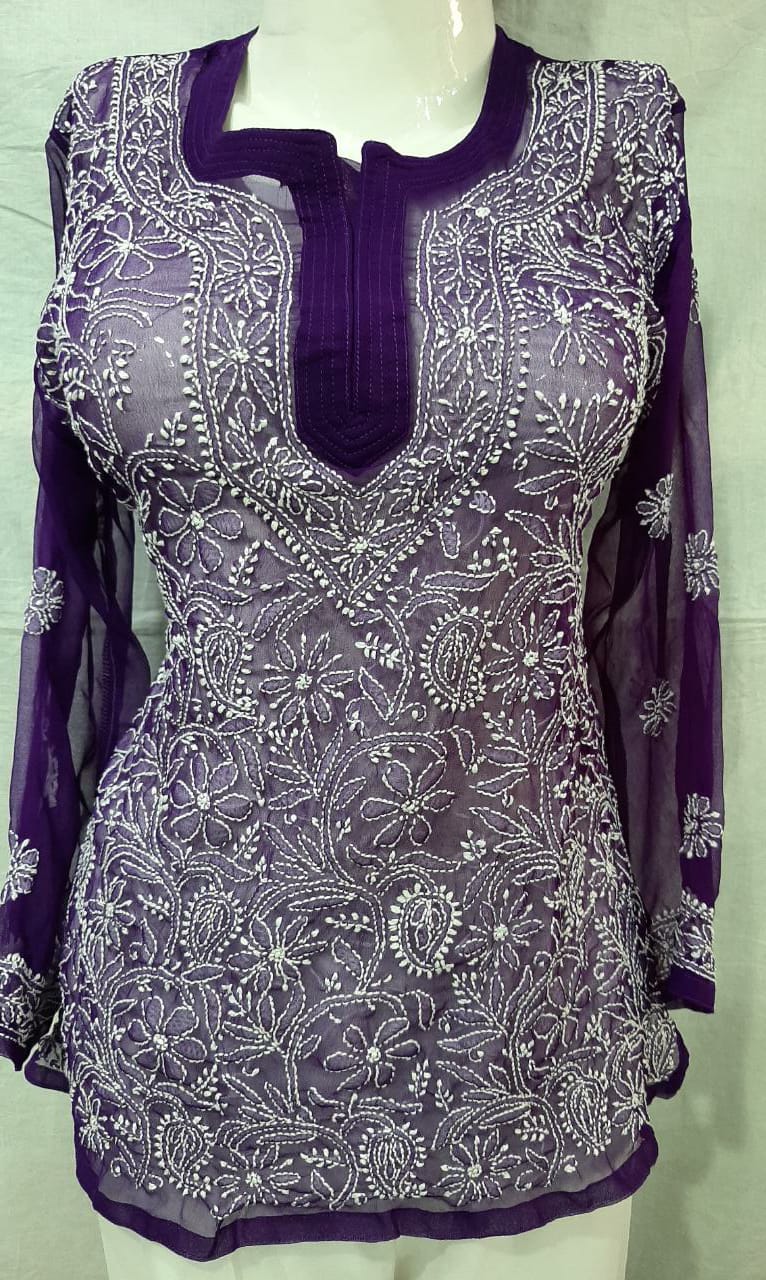 Short Georgette Kurti