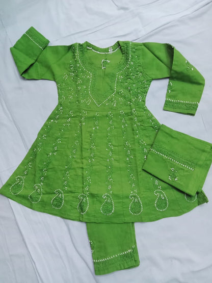 Girls Anarkali Suit Set