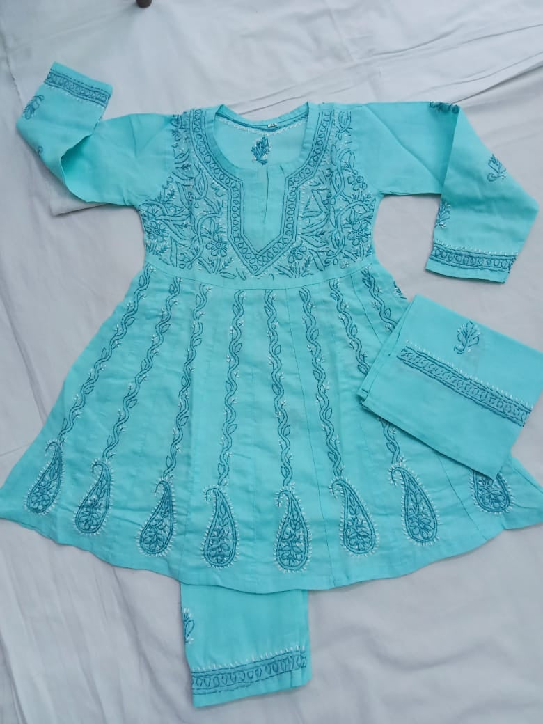 Girls Anarkali Suit Set