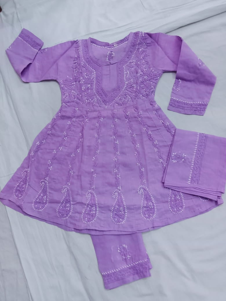 Girls Anarkali Suit Set