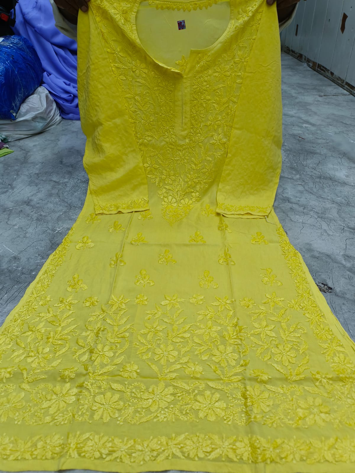 Modal kurti tone to tone work