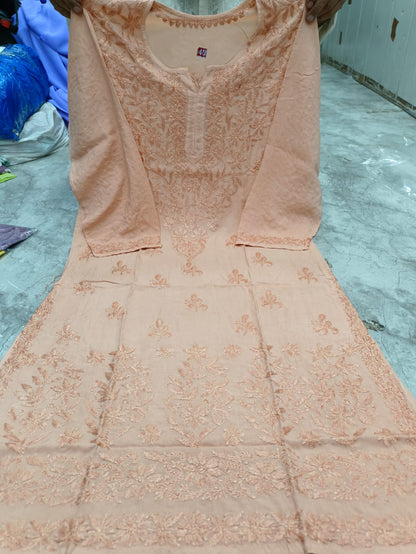 Modal kurti tone to tone work