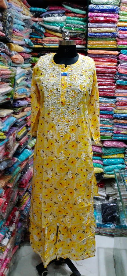 Mul cotton kurta palazzo set