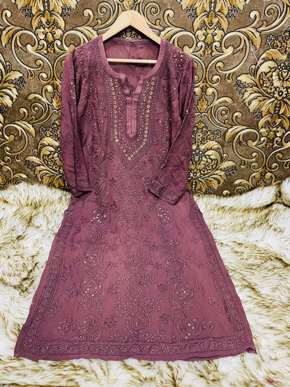 Ring Mukaish Heavy Kurti