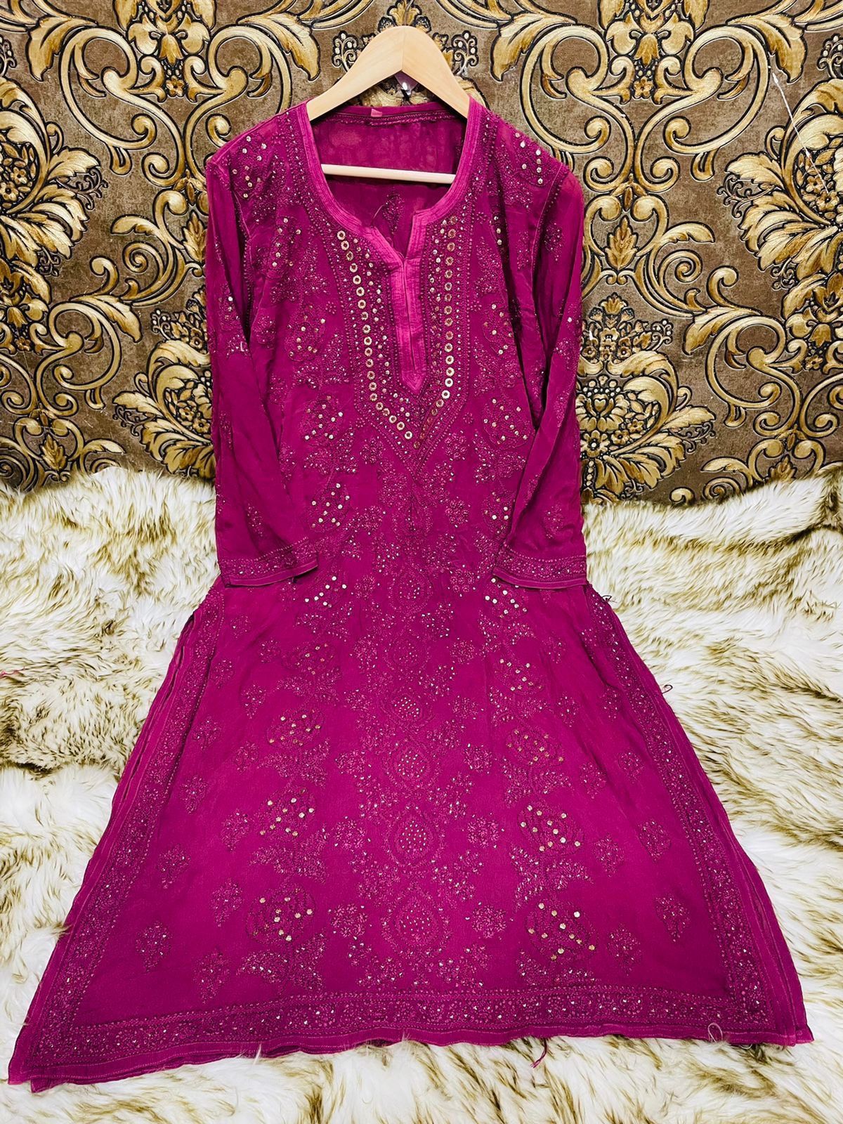 Ring Mukaish Heavy Kurti