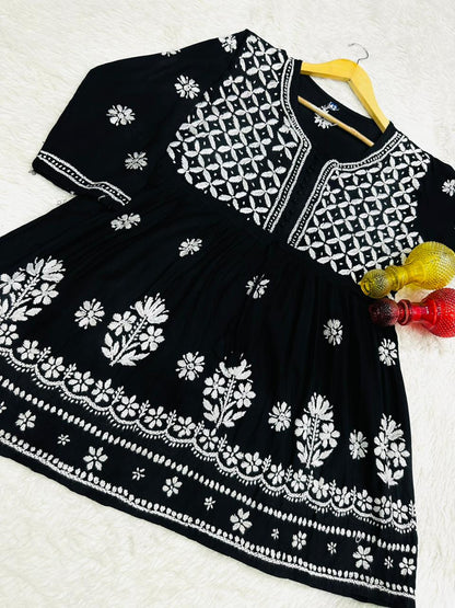 Rayon Short Gown