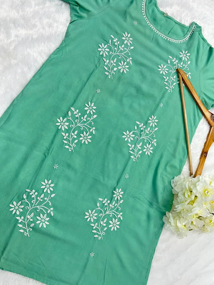 Rayon Kurti With Sharara