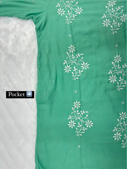 Rayon Kurti With Sharara
