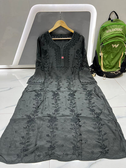Muslin 3D Dye Kurti