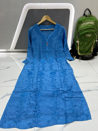 Muslin 3D Dye Kurti