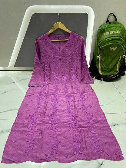 Muslin 3D Dye Kurti