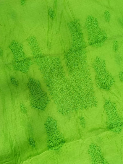 Mul Chanderi kurti Dupatta sets