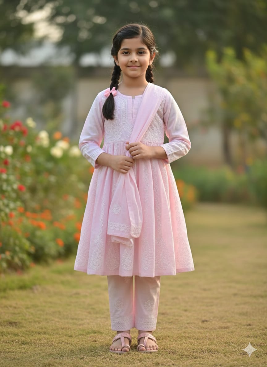 Girls Anarkali 3pc suit