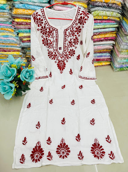 Rayon dual thread kurti