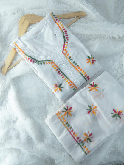 Voil cotton 2pc kurta and palazzo set
