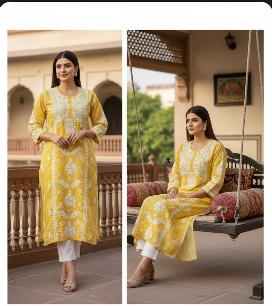 Muslin designer kurti