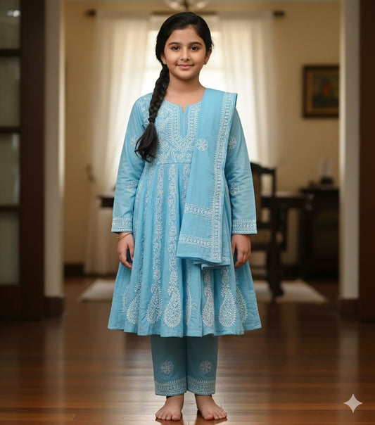 Girls Anarkali 3pc suit