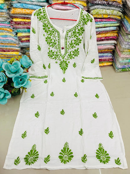 Rayon dual thread kurti