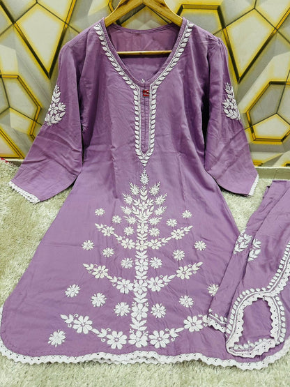 Rayon dhoti set designer wear