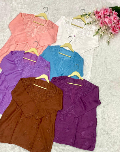 Chanderi Short kurta
