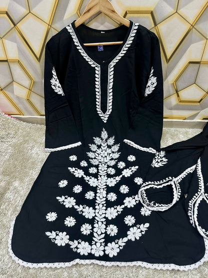 Rayon dhoti set designer wear