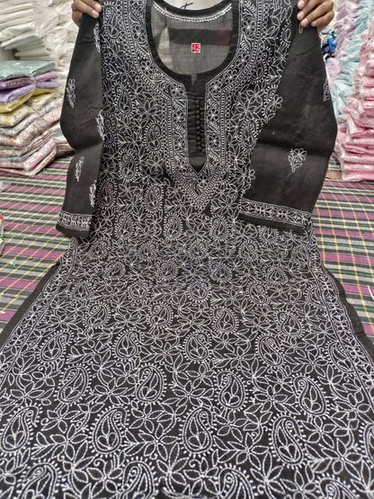 Cotton Front Jaal Kurti