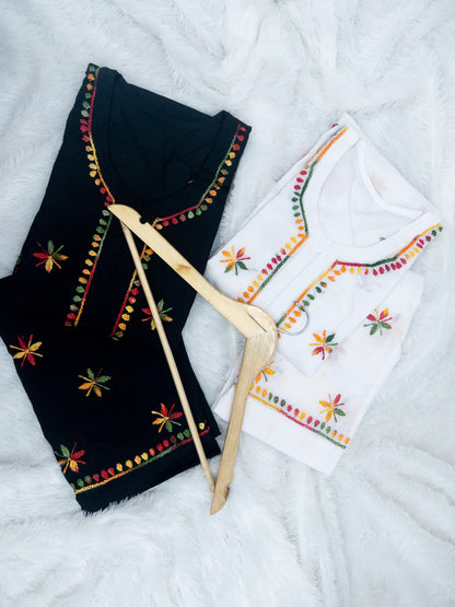 Voil cotton 2pc kurta and palazzo set