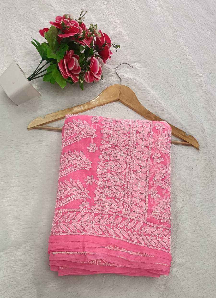 Georgette saree skirt jaal