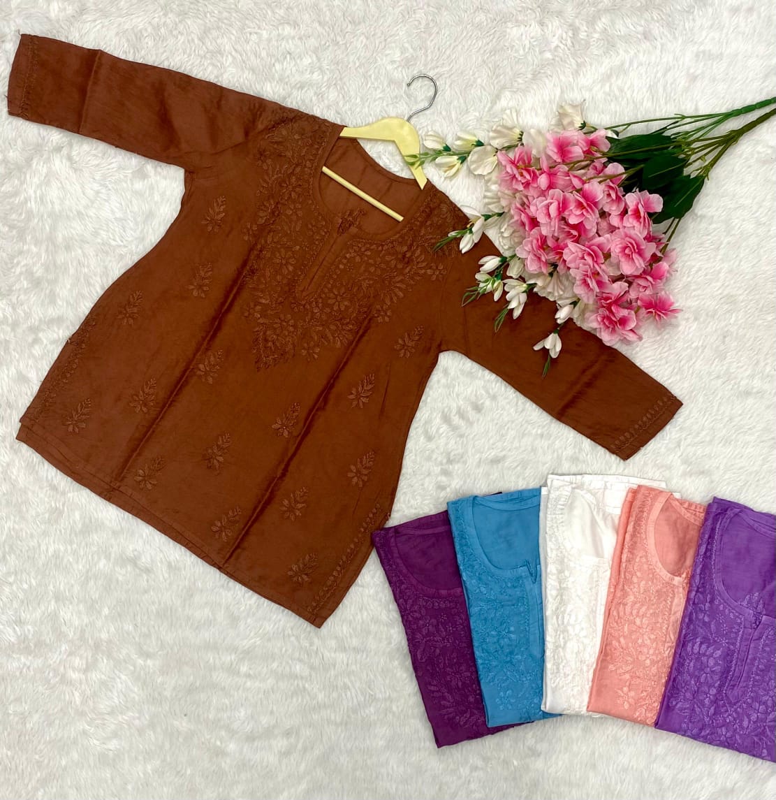 Chanderi Short kurta