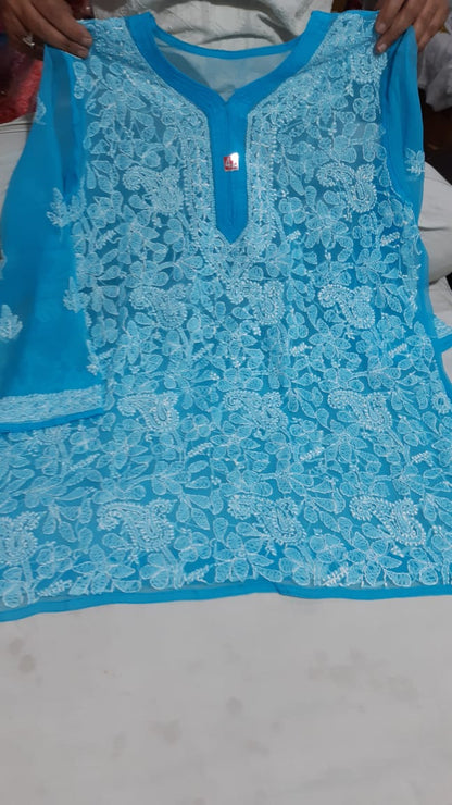 Chiffon Short Kurti