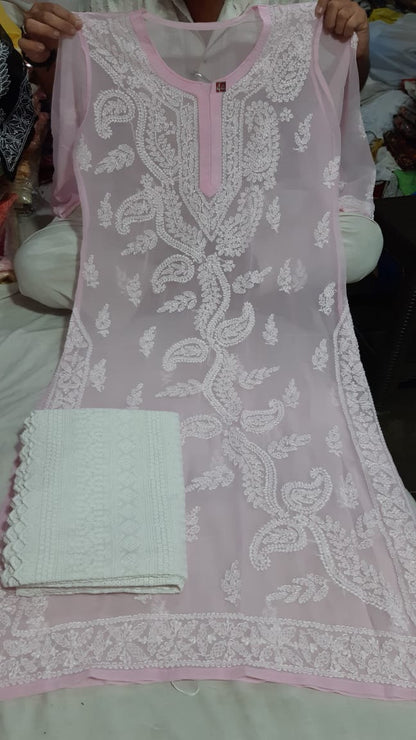 Chiffon Kurti With Palazzo