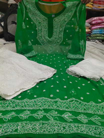Chiffon Qeel Jaal 3pc Set