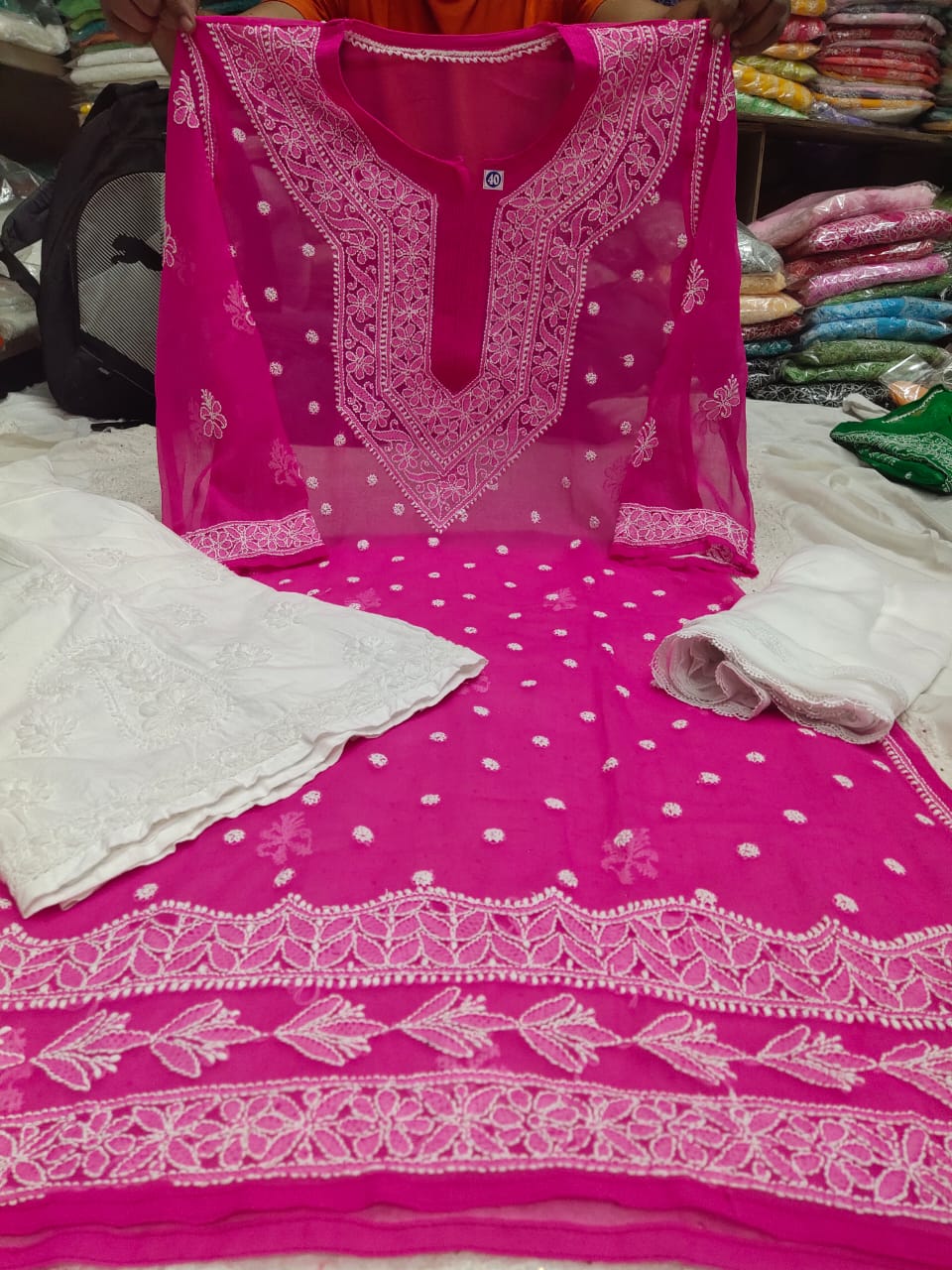 Chiffon Qeel Jaal 3pc Set