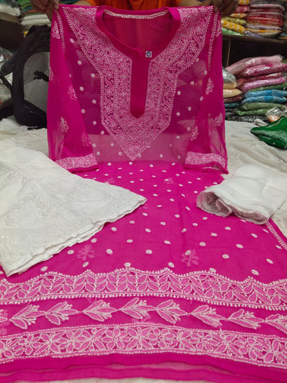 Chiffon Qeel Jaal 3pc Set