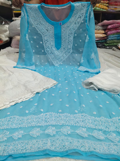 Chiffon Qeel Jaal 3pc Set